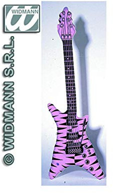 Aufblasbare Rockgitarre neon pink
