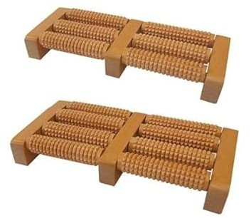 Fussmassageroller Struktur 6 Rollen, 31 x 12 cm