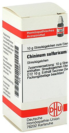 Chininum SULFURICUM D 12 Globuli, 10 g