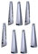 7X Regenbogenkristall Icicle/Eiszapfen 76mm Crystal 30% PbO~ Feng Shui Lampen Kronleuchter