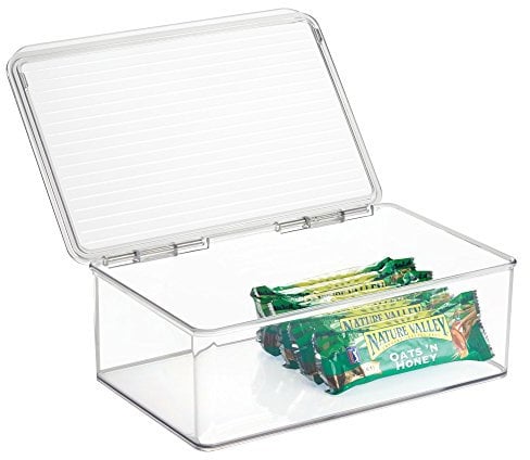 iDesign 63132 Kitchen Binz Stackable Box 18.4cm x 27.3cm x 9.5cm, Clear