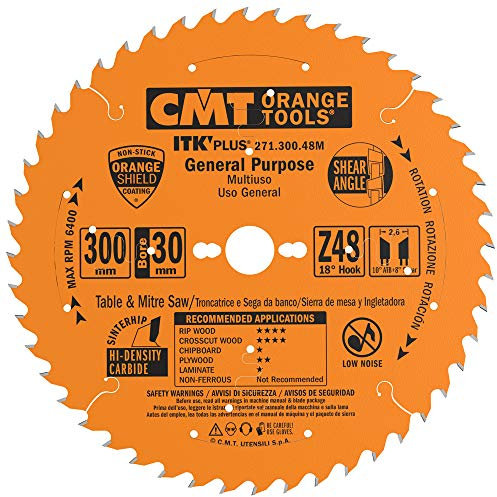 CMT ORANGE TOOLS 271.300.48M - LAMA CIRCOLARE (ITK-PLUS) HW 300x2.6/1.8x30 Z48 ATB+S