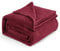 Bedsure Fleece Blanket King Size for Bed - Soft Cosy Fluffy Throw Blankets, Warm Large Throws for Audlts, Dark Red, 270x230 cm