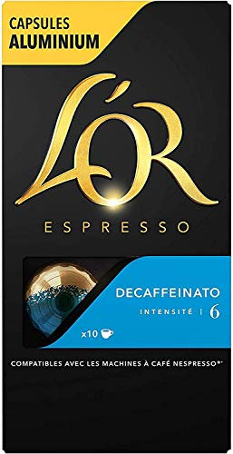 L'Or Espresso Café Decaffeinato Intensité 6 - 50 Capsules en Aluminium Compatibles Nespresso (Lot de 5X10 capsules)