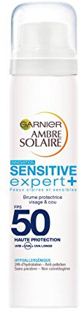 GARNIER - Brume Solaire - Sensitive expert Visage et cou - SPF 50-75ml