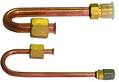 GASFRIGO® - RACCORDI AD INVERSIONE IN RAME SPESSORE 1 MM A 180° KIT 1/4 & 3/8 CARTELLATI