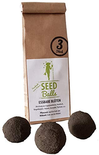 'Essbare Blüten’ Seedballs - 3er Packung Seedbombs