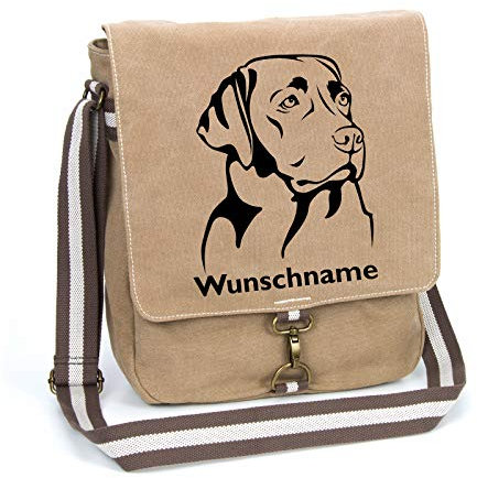 Labrador Retriever Schultertasche Umhängetasche Tasche mit Hundemotiv und Namen personalisiert