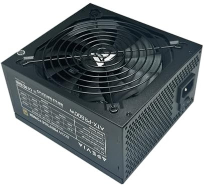 APEVIA ATX-PR800W Prestige 800W 80+ Gold Certifié RoHS, Alimentation de Jeu Active PFC ATX