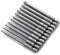 Bestgle 11pc 75mm Length Long Torx Screwdriver Bits 1/4 Inch Hex Shank Electric Magnetic Star Torx Security Head Screw Driver Drill Bits Set T6-T40