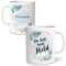 OWLBOOK® Personalisierte Geschenke für Männer Tasse Personalisiert Name Du bist mein Held Tasse mit Spruch Geschenkideen für alle Alltagshelden als Dankeschön Hochzeitstag Keramik 300 ml