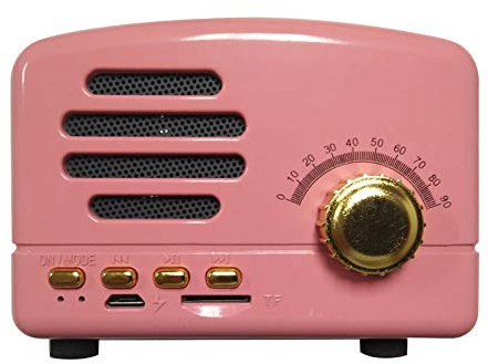 JHKJ Retro Wireless Bluetooth-Radio-Lautsprecher Classic Vintage Style EIN Kleines Radio Mit USB/TF-Buchse, das das Telefon Freihändig Beantworten Kann
