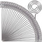 H&W 50Pcs Ring Loop Place Card Holder,4.72 Metal Wire Table Number Holders,Round Shape Picture Holders for Centerpieces,Photo Menu NOTO Memo Clips Holder for Wedding Birthday DIY Cake Topper