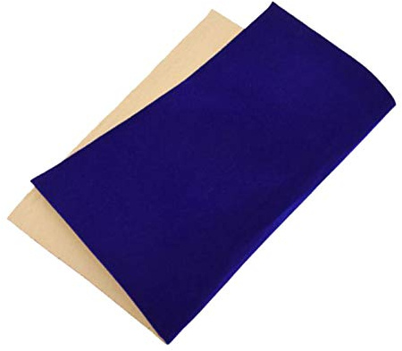 Milageto Klassischer Stil Selbstklebender Filz Samt Flocking Liner Material, Gewebe DIY Craft Aufkleber Möbel Oberfläche Schmuck Schublade Schutz, Blau