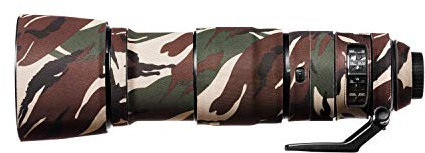 easyCover - Lens Oak - Objektivschutz - Schutz für Ihr Kameraobjektiv - Nikon 200-500mm f/5.6 VR - Grüne Camouflage