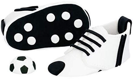 Feinzucker Zucker Fußballschuhe Schwarz / Weiß zum dekorieren von Torten