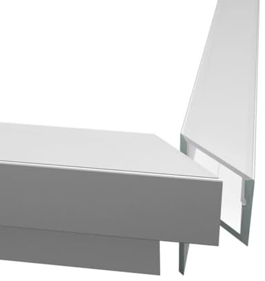 90° Eckverbinder MOLA-UP Aluminium LED eloxiert | Lange Seite 18.8cm x Kurze Seite 17.5cm x Innenbreite 10.5mm | Eckwinkel | auf Gehrung geschnitten | Aluprofil für Strips bis 10mm Breite