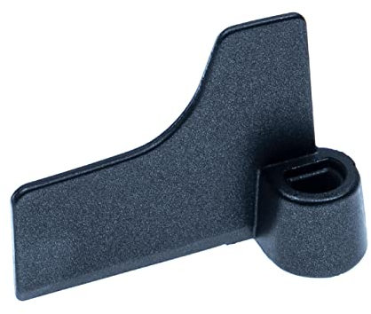 vhbw Knethaken kompatibel mit Kenwood SD 2501, SD 257 Brotbackautomat - Rührhaken, 6,7 x 5 cm, Aluminiumlegierung, Schwarz