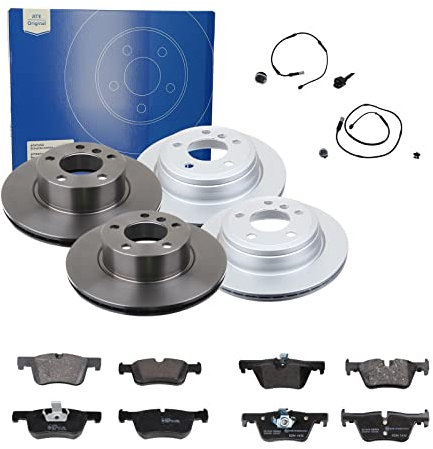 ATE 2 Bremsscheiben + Bremsbeläge VA + HA für BMW 3 Touring F31 4 4 Gran F36
