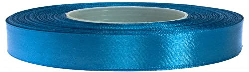 Cartonare Satinband 12mm/32m Geschenkband Dekoband Schleifenband Hochzeit Farbe: 102 / Azurblau