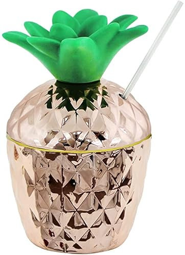 TRTO Cocktail Drinks Cups Pineapple Tropical BBQ Party Bottle Juice Container Glasses (1Pcs)