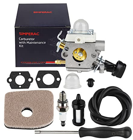 SIMPERAC Carburatore BG56 per soffiatore Stihl BG56C BG56 ricambio per Zama C1M-S260B, carburatore 4241-120-0615 con parti filtro aria 42141201800