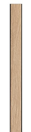 3D Wandpaneele Eiche Natur ABSCHLUSSLEISTE RECHTS Lamellenwand Pluto in Holz Optik Akustikpaneel zur Wandverkleidung leichtes Polystyrol Decor