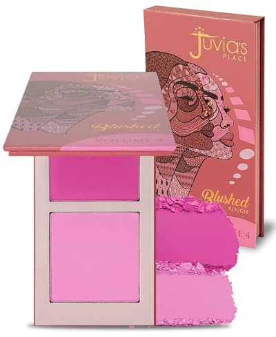 Juvia's Place Duo Blush Volume 4 - Matte Powder Blush for Cheeks Makeup