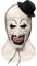 Terrifier Clown Cosplay Kostüm Hut Latex Maske Halloween Karneval Clown Horror Maske Anzug Set