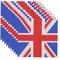 WedDecor UK Flag Napkins 60pcs – Union Jack Paper Napkins for Royal Party Table Décor, VE Day Events, National Holidays, Sporting BBQs, Street Parties & More