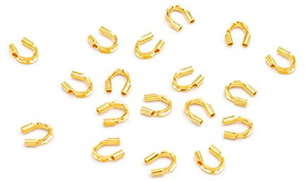 Vintageparts - Parafili in ottone placcato oro 18 carati, 20 pezzi per gioielli fai da te per adulti e bambini