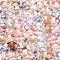 Rainbow Cow Stickers 50 Pcs Waterproof Cartoon Cute Cow Decals for Kids Teens