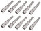 Saipor 10 Pièces Adaptateur Douille Visseuse 7mm Magnétique Embout Douille Hexagonale pour Visseuse à Choc pour Tournevis à Écrou de pour Perceuse à Main, Clé à Douille