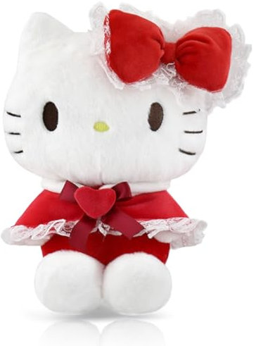 Tydeus Rot Stofftier Plüschtier für Kinder,Plush Kuscheltier,Rot Süße Plüschpuppen,Flauschiges Kinderspielzeug Geschenk für Jungen und Mädchen Geburtstage Weihnachts Neujahrsgeschenke