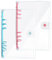 DY.2ten 2 Stück A6 Transparent Ringbuch Ordner, Weich Notizbuch Planer Ordner PVC Einband, Binder 6 Ringe Ringmappe Ringordner Nachfüllbares（Rosa/Blau A6 Bindemittel）