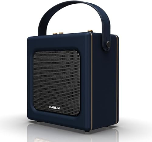 20W Portable Speaker Karaoke Machine with Bluetooth/USB/AUX, Microphone Jack with Echo, Built-in 3600mAh Rechargeable Battery, Type C Charging Port, Compact Stereo Outdoor Speaker for Travel