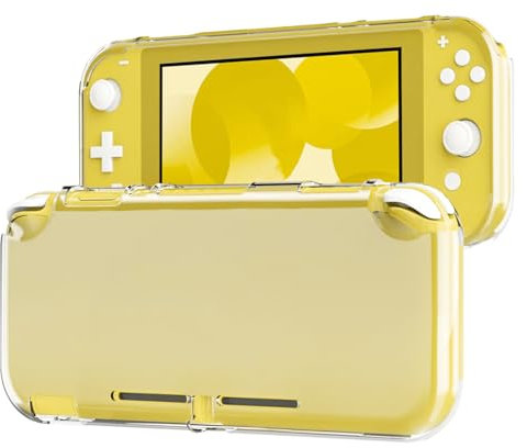 Protective Case for Nintendo Switch Lite, Slim Crystal Soft TPU Clear Case Skin for Switch Lite Grip Cover with Shock Absorption and Anti-Scratch Design (Transparent)