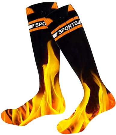 Heated Socks for Men,Battery Powered Comfortable Thermo-Socks with 3 Heating Settings | Rechargeable Battery Washable Winter Foot Warmers, Electric Heating Socks for Camping Fishing Skiing