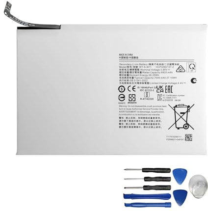 WT-S-W11 3.85V 6820mAh Tablet Batteries for Samsung Galaxy Tab A9+ SM-X210 SM-X215 SM-X216 SM-X216B + Tools