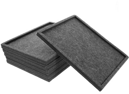 ibasenice Jigsaw Storage Tray Felt Puzzle Sorting Tray for Stackable Multifunctional Organizer