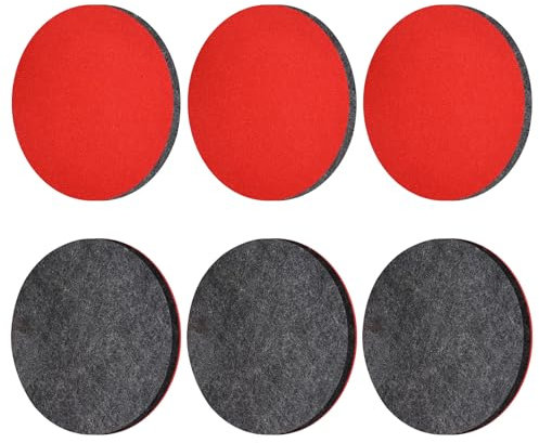 VARKAGE 6Pcs 125mm Polierfilz Filz Polierkissen Waschbar Polieraufsatz Kompatibel mit Bosch Exzenterschleifer Auto Polierpads Klett Polierscheibe Polierset für Exzenter Poliermaschine Schleifmaschine