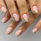 24Pcs Square False Nails Short,Purple French Press on Nails with Flower Designs, Acrylic Full Cover Pink Nails Tips with Jelly Glue for Women Nails Art (Pink,Gold,Green, One Size)