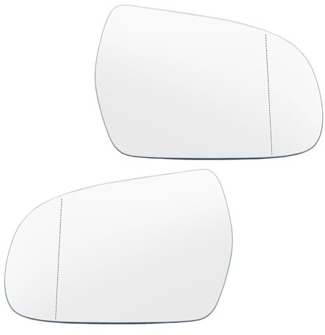 KARDZ Cristal de Espejo Retrovisor Coche para Audi A3 S3 8P A4 S4 B8 11-16 A5 S5, Espejo Retrovisor Izquierdo Derecho Exterior Cristal Reemplazar Accesorios,normal-C-1pair