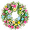 Künstlicher Osterkranz, hängender Hintergrund, Urlaub, Requisiten, Blumenkränze für Frühling, Winter, Herbst, Hochzeit im Freien, Rosa Serie