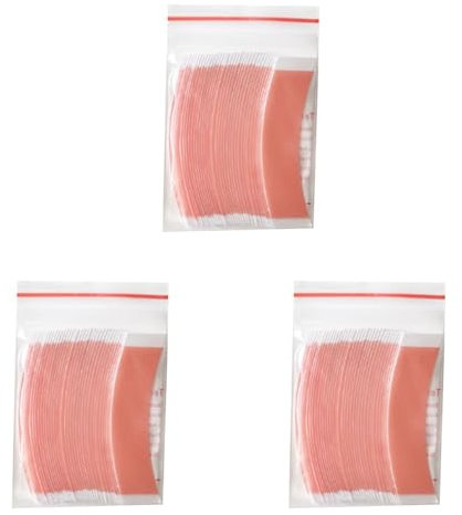GREOHNMPAW 108 Stück Super Strong Duo- Perückenhaar-Doppelklebeband, Selbstklebende Haarverlängerungsstreifen, Wasserfest für Toupets/Spitzenperückenfolie