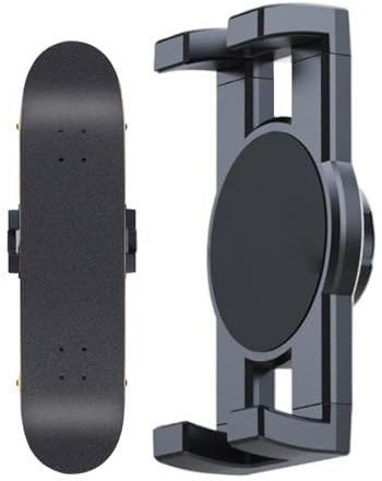 Skateboard-Aufbewahrungsständer – 360° drehbare Wandhalterung, einziehbare Klemmhalterung, starker Halt | Wand-Organizer-Ständer für Schlafzimmer oder Studio, hält Skateboards sicher und übersichtlich