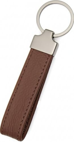 Tidero Schlüsselanhänger Leder Oslo | Geschenk Weihnachten Jahrestag Geburtstag Männer Frauen | 100% Handmade in Germany - Dunkelbraun