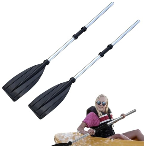 Kajak-Paddel - Leichte Ruder aus Aluminiumlegierung, 2-teiliges Paddel-Set | Outdoor-Wassersportausrüstung, aufblasbares Paddelzubehör, tragbares Kanu, Wasserausrüstung