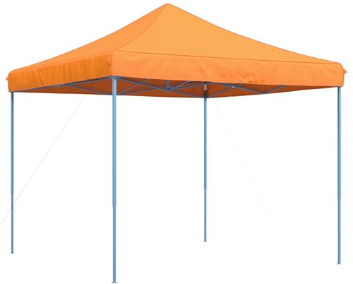 vidaXL Party-Zelt Orange 292 x 292 x 315 cm Oxford-Stoff, Garten und Terrasse, modernes Party-Zelt, schnell aufzustellen, tragbarer Sonnenschutz für Outdoor-Events