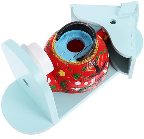 Housoutil Chasho Tokuya Hanging Bird House Teapot Modeling Garden Decor Outdoor Bird Box for Backyard Patio and Nesting Box